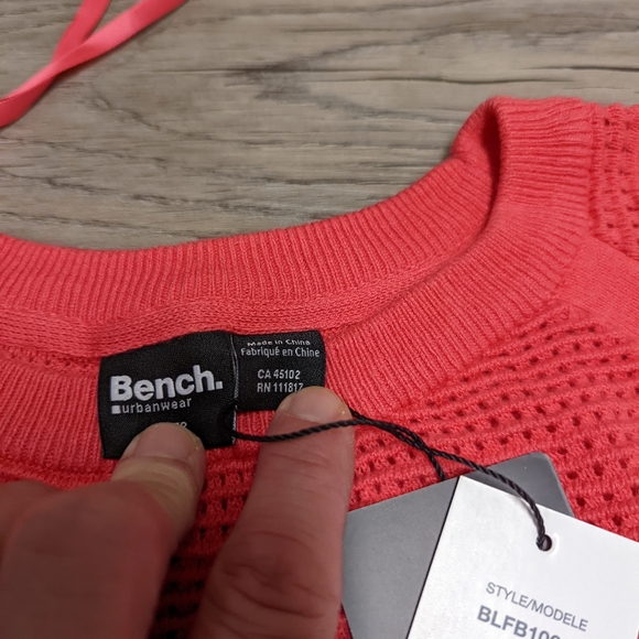 NWT, Bench coral knit sweater, xs, paid $80 - Picture 5 of 5